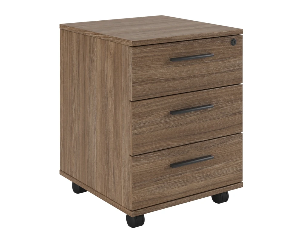 Тумба подкатная с 3 ящиками, древесный Асти П / Asti P Дуб урбан