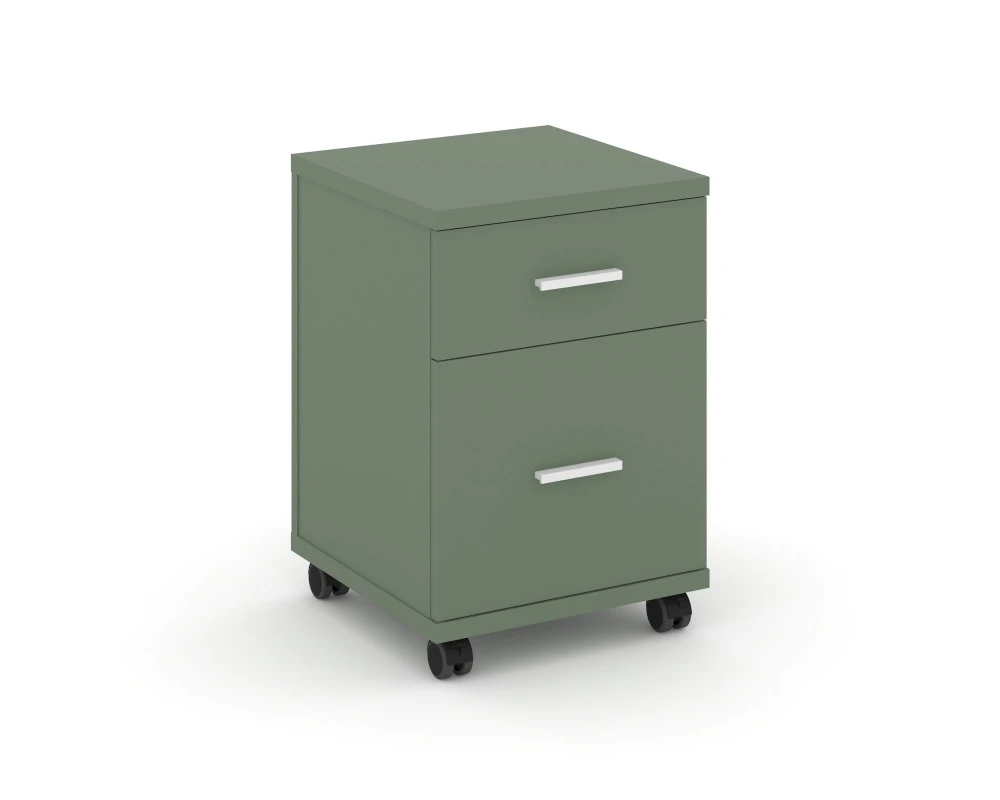 Тумба мобильная 1 ящ. 1 распаш. фасад CN.TUM-009 W 420x420x615 Концепт / Concept