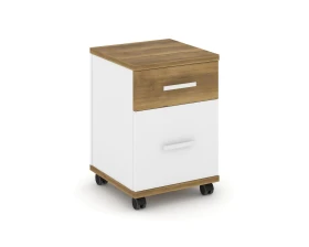 Тумба мобильная 1 ящ. 1 распаш. фасад CN.TUM-009 W 420x420x615 Концепт / Concept images