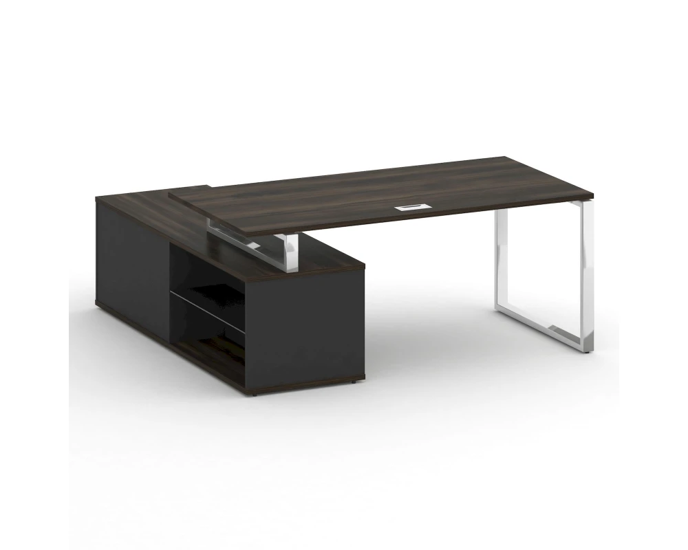 Стол для руководителя с опорной греденцией, правый 180 Шифт / Shift