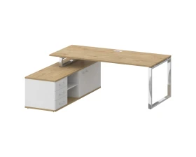 Стол для руководителя с опорной греденцией , левый 200 Шифт / Shift images