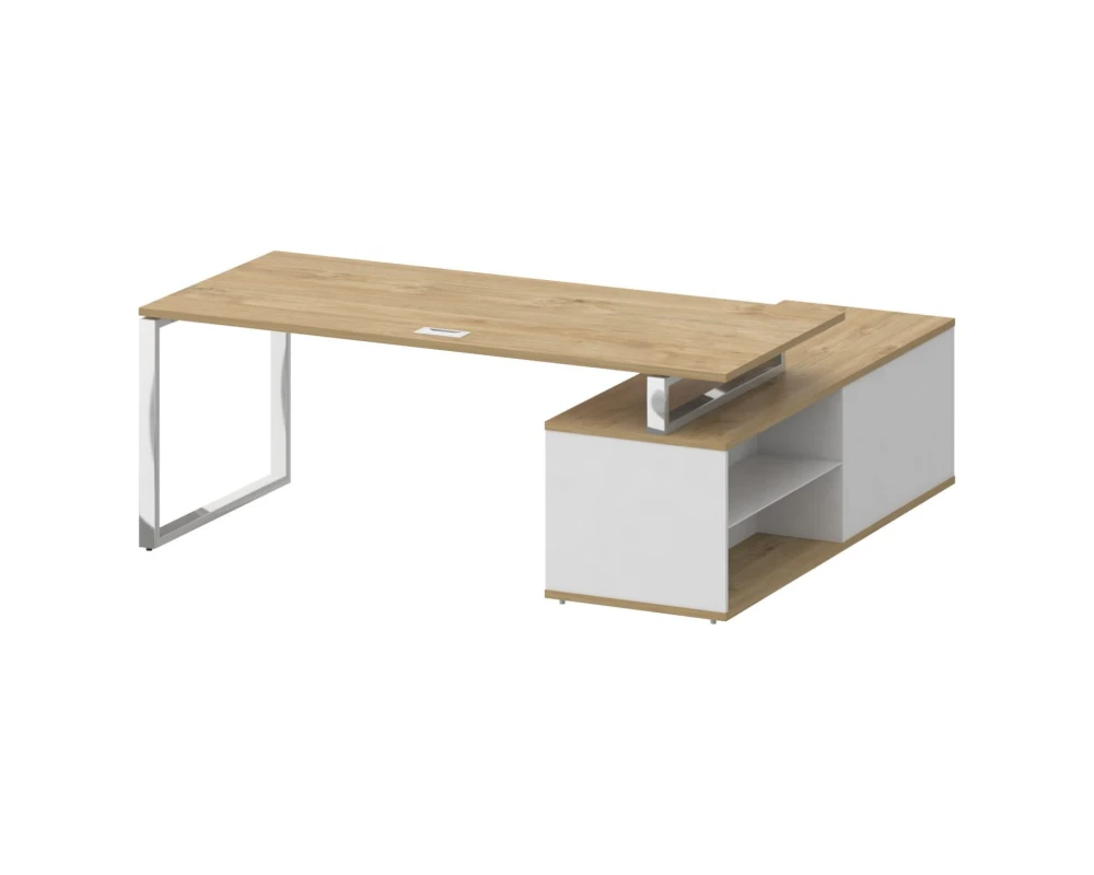 Стол для руководителя с опорной греденцией , левый 200 Шифт / Shift