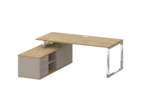 Стол для руководителя с опорной греденцией , левый 200 Шифт / Shift images