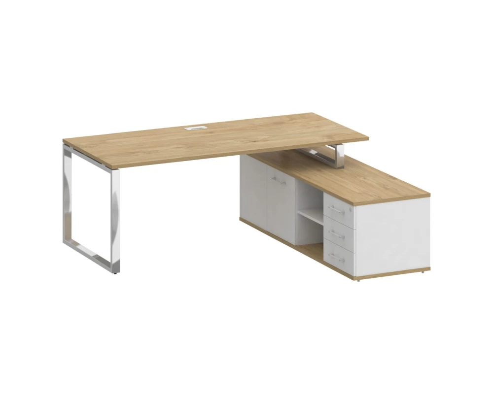 Стол для руководителя с опорной греденцией, правый 200 Шифт / Shift