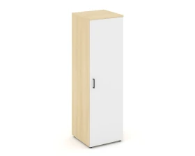 Гардероб узкий глубокий с полкой и штангой-трубой овальной 600x600x1982 зад. стенка HDF Стайл Проджект / Style Project images