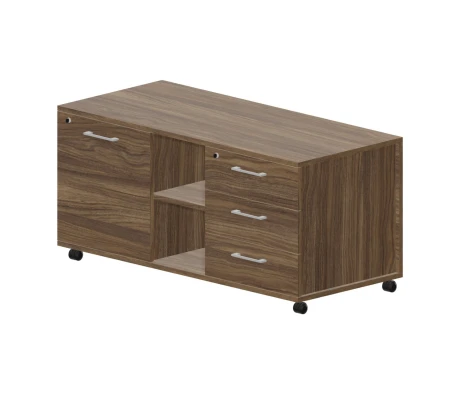 Тумба мобильная сервисная правая (3 секции, ручки алюминий) 120x53x57 GDB