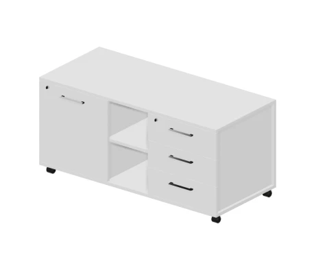 Тумба мобильная сервисная правая (ручки-хром) 120x53x57 GDB