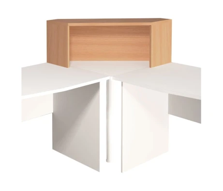 Надстройка на стол угловая 996х264х346 Монолит